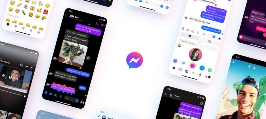 El logotipo y la apariencia de Facebook Update Messenger, agrega nuevas funciones