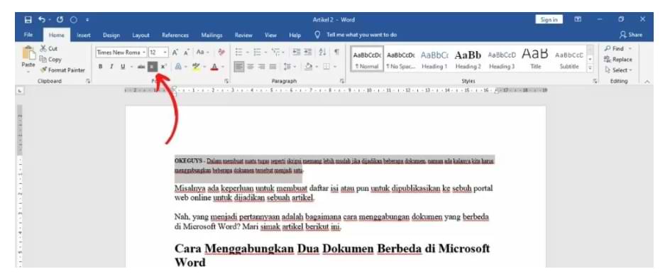 Cómo crear subíndices en Microsoft Word