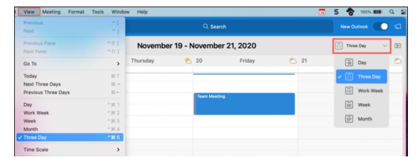 Cómo crear un calendario y programar eventos en Outlook 365 (Mac)