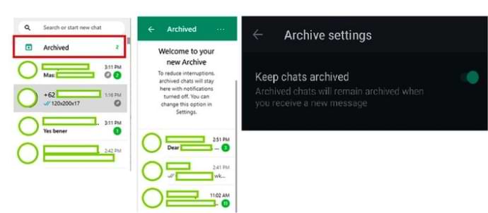Cómo ocultar chats en WhatsApp, sin bloquear contactos