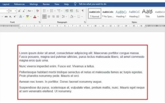 Cómo utilizar el texto de relleno Lorem Ipsum en Microsoft Word