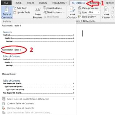 Cómo crear una tabla de contenidos en Microsoft Word automáticamente