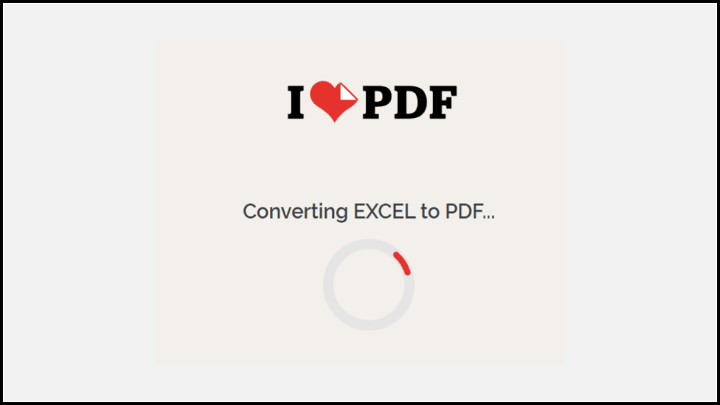 Convierta Excel a PDF en línea