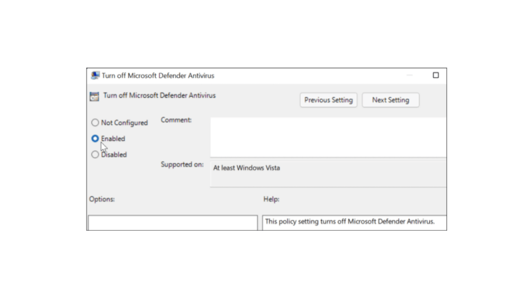 How to Disable Windows Defender in Windows 11 Editor