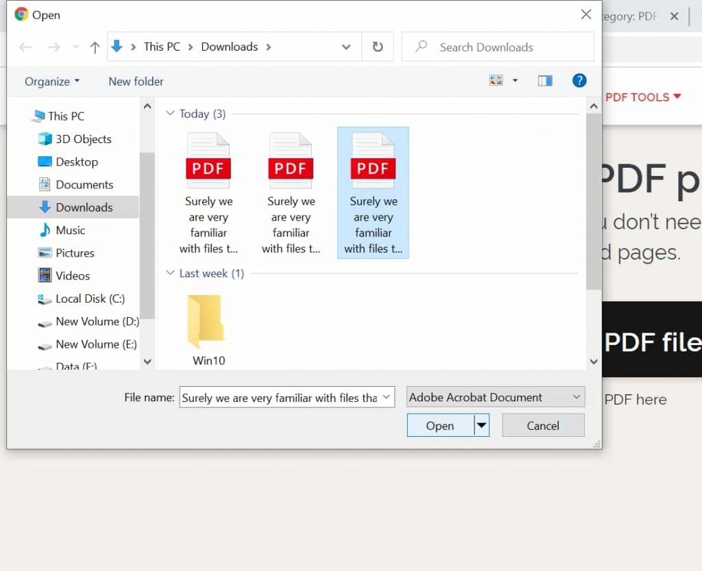 Eliminar páginas PDF sin aplicación